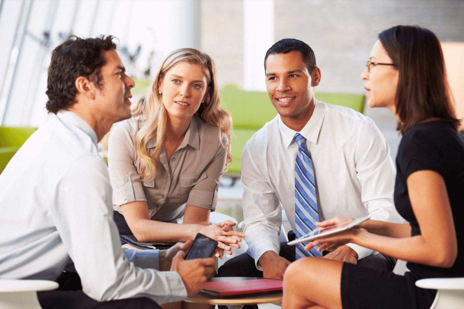 Group meeting about Digital strategy for local businesses