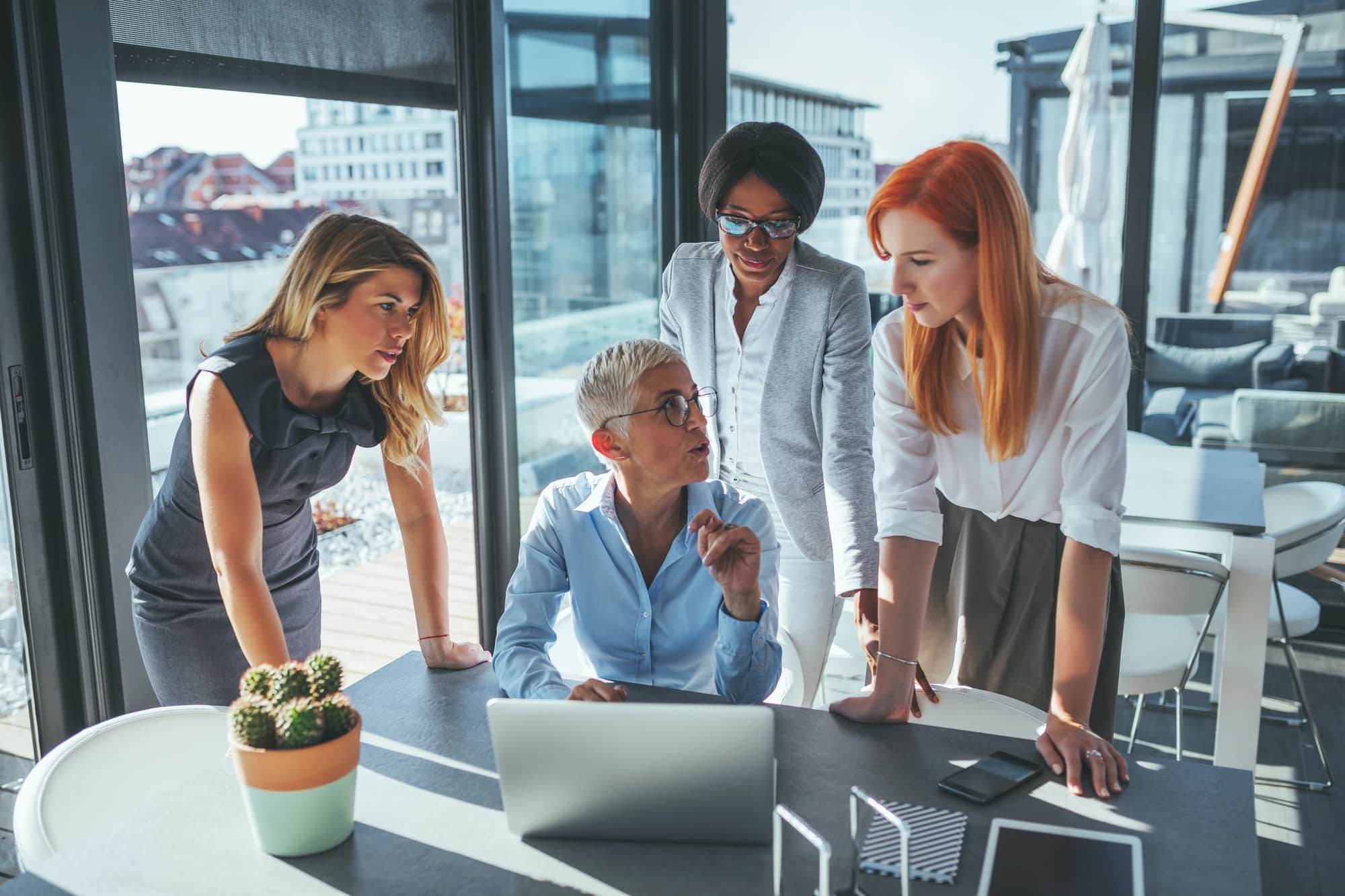 female in Business meeting