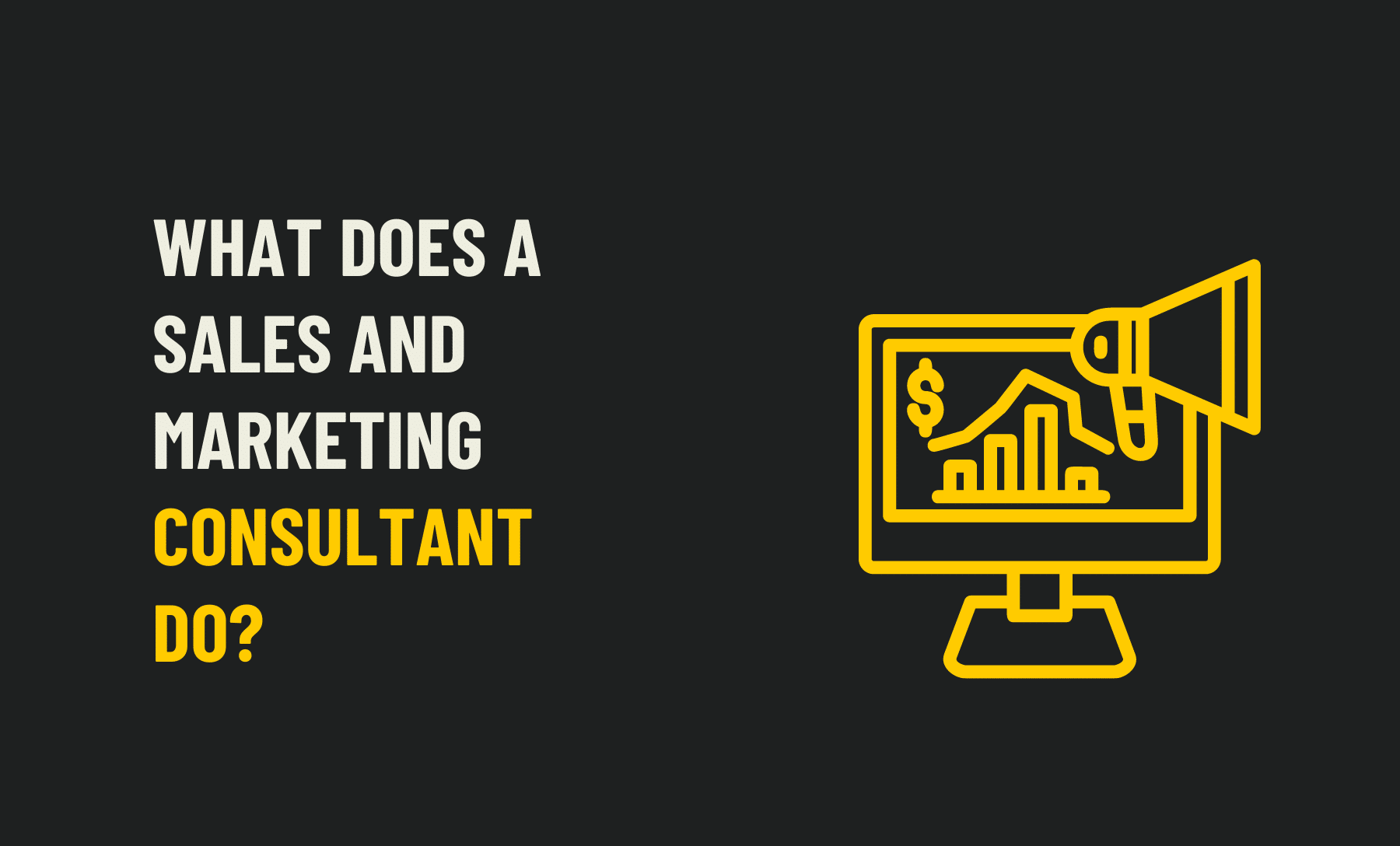 What Does A Sales And Marketing Consultant Do?