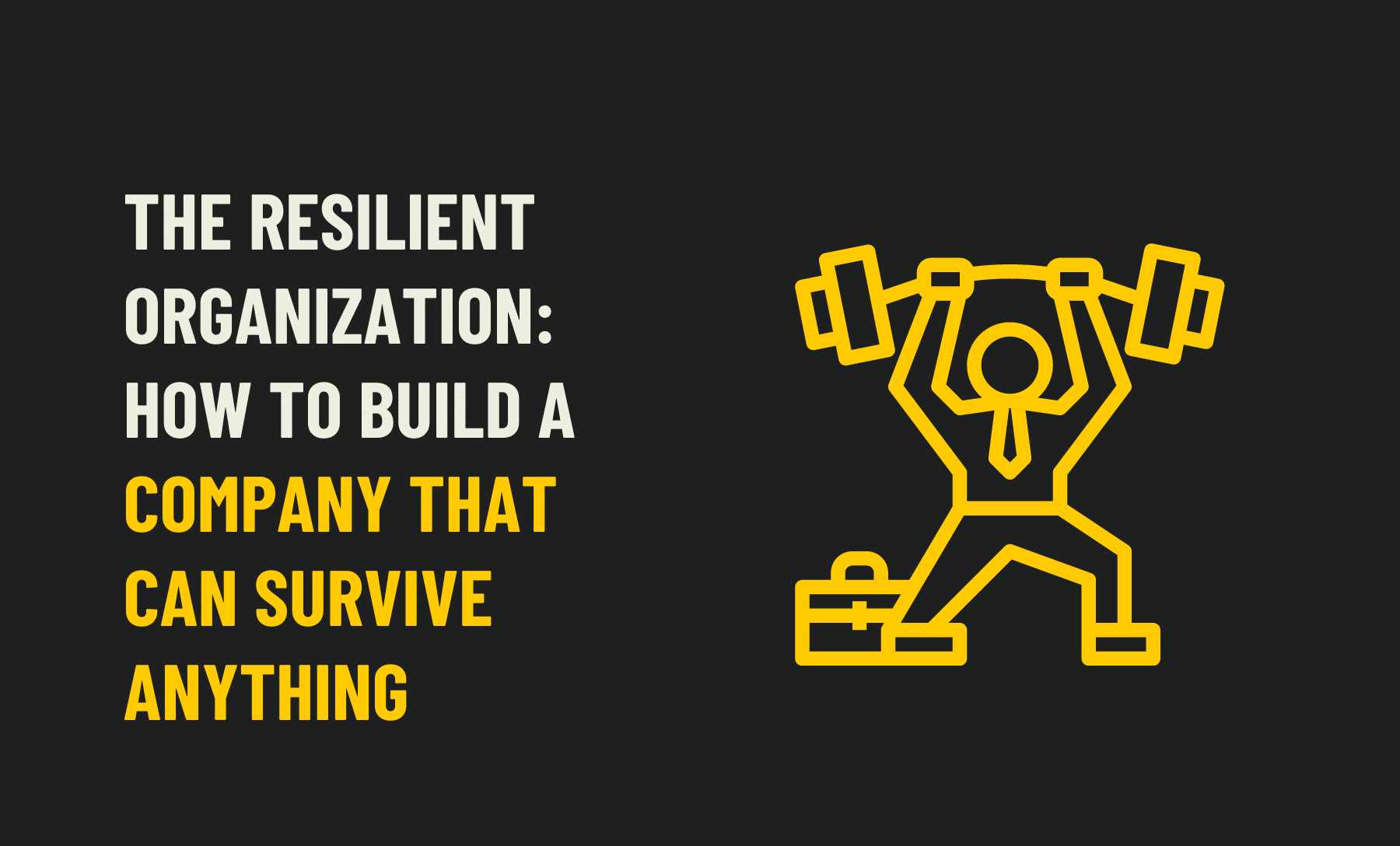 The Resilient Organization: How to Build a Company That Can Survive Anything