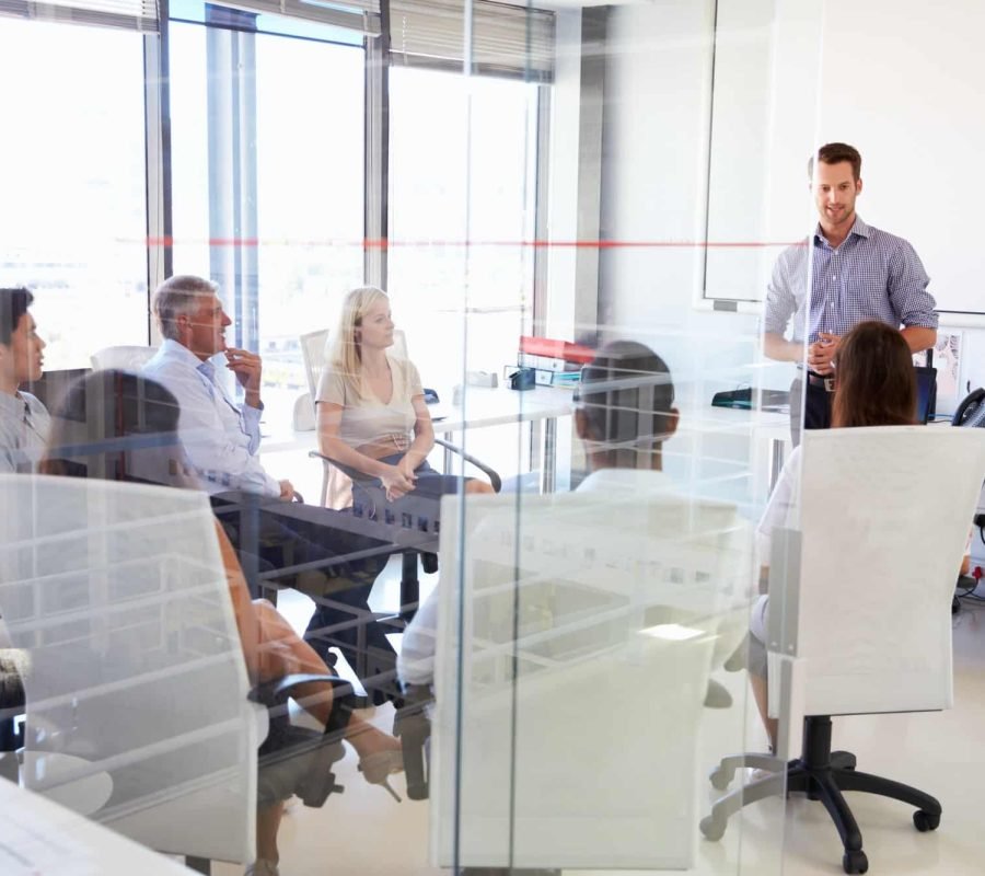 Business meeting in a modern office